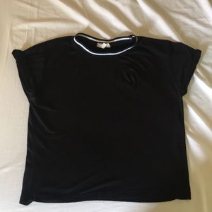 LA Hearts cropped black tee
